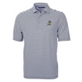 thumbnail image 2 of Men's Cutter & Buck  Navy ETSU Buccaneers Vault DryTec Virtue Eco Pique Stripe Recycled Polo, 2 of 3