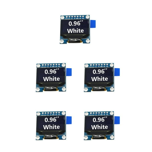 Injueey Módulo OLED GND Tablero de pantallas blanco/azul/amarillo Dispositivo de visualización de iluminación automática Mini pantallas LED Type2 NO2