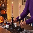 thumbnail image 2 of Bleeding Spine Taper Candles, 10", 2 Pieces, Halloween by Way To Celebrate, 2 of 5