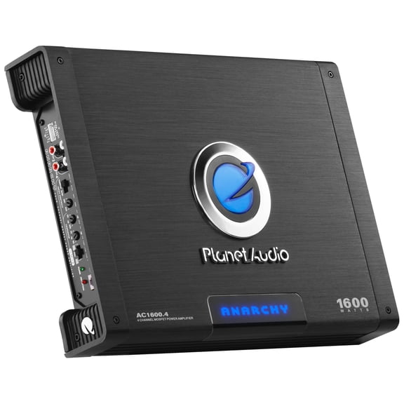 Planet Audio AC1600.4 1600 Watt 4 Channel Car Amplifier, Full Range, Bridgeable