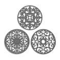 thumbnail image 1 of Salvamanteles de silicona Injueey gris oscuro 3 piezas multifuncional 20 centímetros, 1 of 6