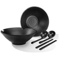 thumbnail image 1 of 2 sets salad bowls, ramen soup bowls, porcelain mixing bowls set (with chopsticks and spoons), 1 of 5