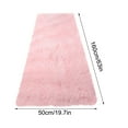thumbnail image 3 of AuroraX Shaggy Bathroom Rug Mat Pink Soft Non-Slip Backing Plush Bath Mat Rug Bohemian 19x62 Inch Solid, 3 of 6