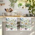 thumbnail image 4 of Spring Daisy Leaves Kitchen Towels Set of 2, Farmhouse Watercolor Flowers Butterfly Absorbent Dish Towels for Kitchen, Microfiber Hand Towel, Quick Drying Tea Towel for Cleaning Decorative Dishcloths, 4 of 7