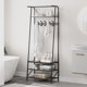 thumbnail image 1 of 4-in-1 Coat Rack Shoe Bench w/5/10 cm de Alturaooks & Shelves – Rústico cm de Anchoood-Look cm de Alturaall Tree w/Storage | Resistente Metálico Frame para Entryway cm de Alturaallway Bathroom, 1 of 7