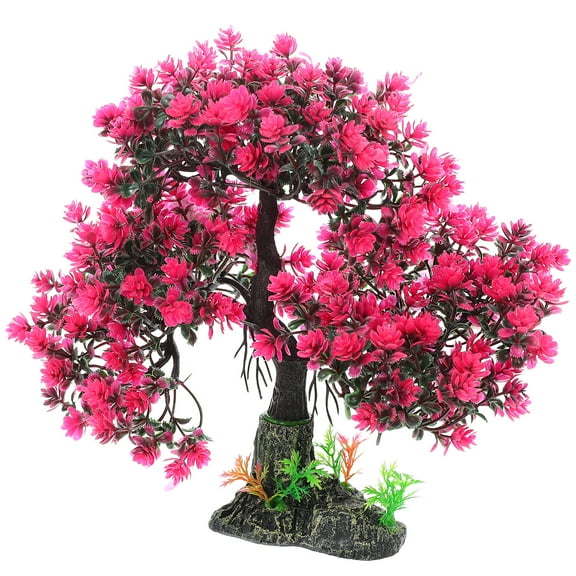 UEETEK Freshwater Aquarium Decor Tree Shape Fish Enthusiasts 1Set 10.2X10.2X2.2In
