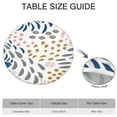 thumbnail image 6 of 44Inch Fitted Tablecloth for Round Tables, Floral Bohemian Design with Elastic Edge Stretch Cover for 38"-42" Tables, Easy Clean, 6 of 7