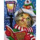 thumbnail image 1 of Hilo de punto de cruz completo gato de Navidad 14CT algodón DIY dobladillo contado Kits de arte FLhrweasw Nuevo, 1 of 9
