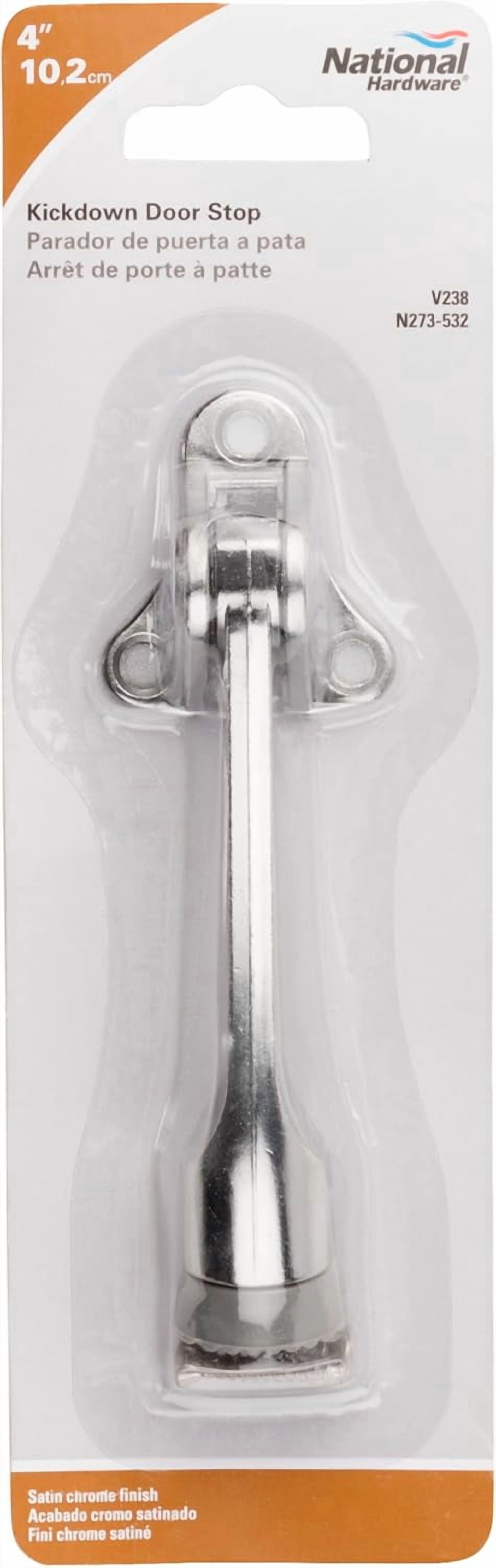 N273-532 V238 Kickdown Door Stop in Satin Chrome