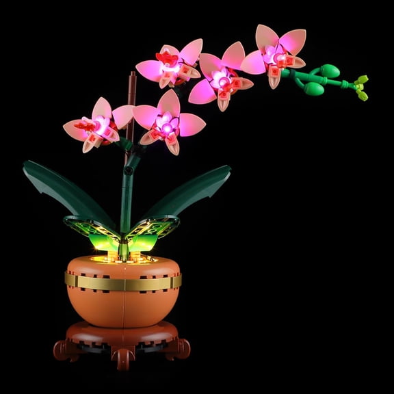 LED Light for 10343 The Botanical Collection Mini Orchid Building Blocks Model (Building Set NOT Included)