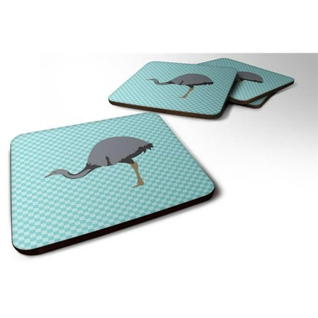 

Rhea Blue Check Foam Coaster Set of 4
