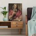 thumbnail image 5 of Qisvanset Wisdom Sage Enlightenment Canvas Wall Art 15.75x11.81 Inches, 5 of 8