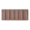 thumbnail image 2 of VHC Brands Custom House Burgundy & Tan Jacquard Valance 18x60, Window Treatment, Bedroom, Living Room, Dining Room, and Kitchen Decor, Cotton, Custom House Collection, 18x60, Natural, 2 of 4