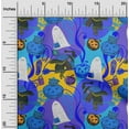 thumbnail image 2 of oneOone Polyester Spandex Blue Fabric Halloween Diy Clothing Quilting Fabric Print Fabric By Yard 56 Inch Wide, 2 of 4