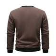 thumbnail image 3 of Generic Mens Polar Fleece Pullover Fashion Crew Neck Sweatshirt Trendy Solid Color Sweater Outdoor Thermal Winter Sports Tops, 3 of 3