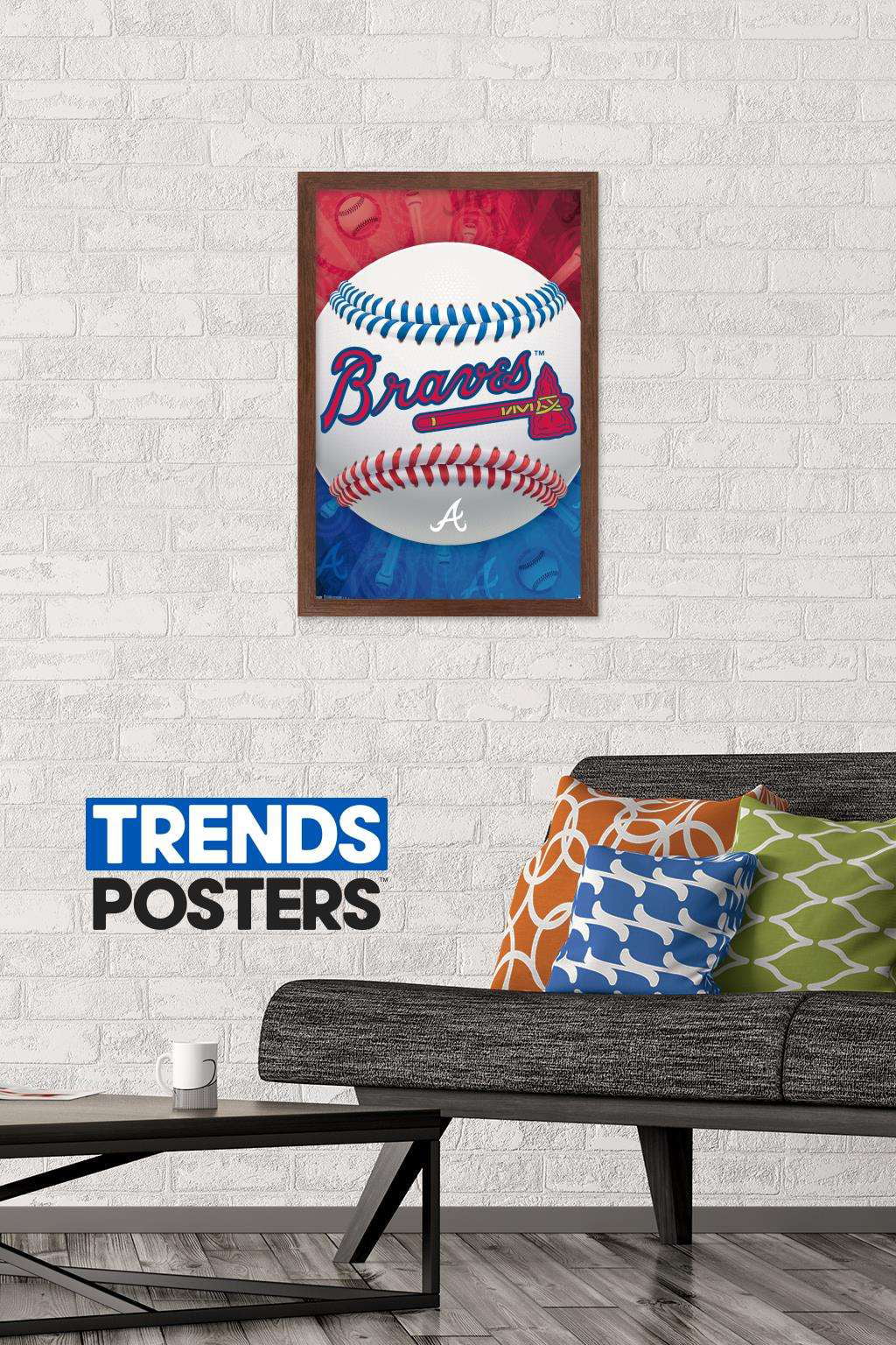 MLB Atlanta Braves - Logo 22 Wall Poster, 14.725 x 22.375 