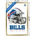 thumbnail image 3 of NFL Buffalo Bills - Drip Helmet 20 Wall Poster, 22.375" x 34", Framed, 3 of 6