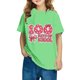 thumbnail image 4 of Xihbxyly Bonita Camiseta con Diseño de 100 Días de Clases, Tela Suave y Transpirable, Manga Corta Abullonada, Ideal para Pantalones Cortos, Vaqueros y Faldas, Ropa Informal de Diario, Tendencia para, 4 of 6