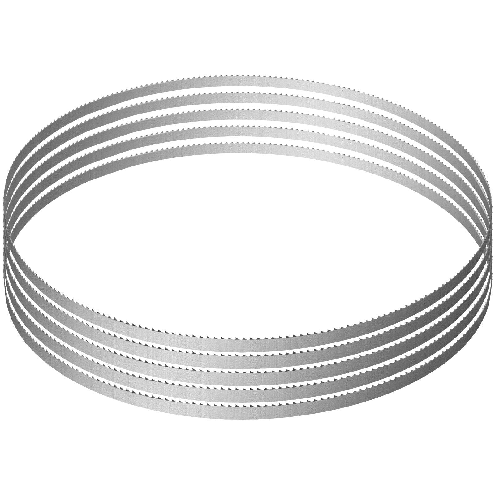 Band Saw Blade, 65x0.63x0.02 inch, 5 PCS/Pack Meat Bandsaw Blades for Replacement, Carbon Steel Blade, Meat Cutting Blade Wrapped by Rust-Proof Paper, Fit for Commercial Bone Saw Machines