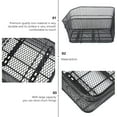 Phlegsive Bike Rear Wire Basket Cargo Rack Mount Detachable Back Front
