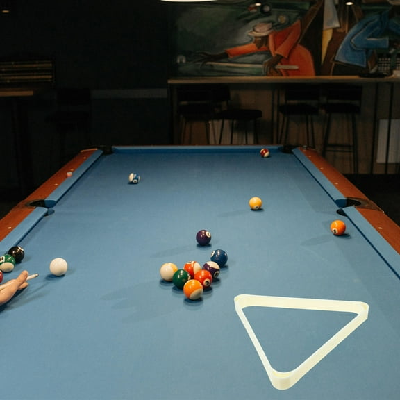 GOOHOCHY Billiard Ball Rack 1Pack for Organizing Balls and Protecting Tablecloth in White