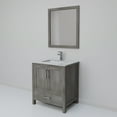 thumbnail image 5 of Lexora Home Jacques 30" Carrara Marble Top Single Vanity in Distressed Gray, 5 of 9