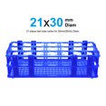 thumbnail image 2 of Unique Bargains Tube Rack Detachable Polypropylene 21-Well Blue for 50ml 2pcs, 2 of 4