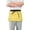 Banana Slices, variant on Alpaca with Glasses Server Apron with 3 Pockets Waterproof Waitress Waist Short Apron for Man Woman 12 Inches