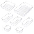 thumbnail image 3 of Kearding 7 Uds. Caja de almacenamiento de plástico transparente apilable, caja de almacenamiento de combinación gratuita, organizador de Almacenamiento y organización del hogar, 3 of 6