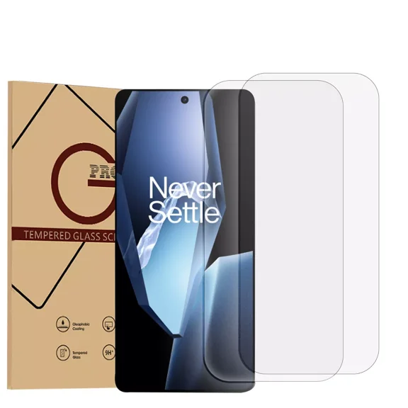 Soatuto 2 Pack for OnePlus 13 13R Screen Protector, 9H Hardness Anti-Scratch Tempered Glass Screen Film, Case Friendly, Bubble-Free, HD Clear OnePlus 13 13R