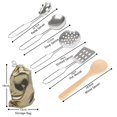 thumbnail image 4 of 12 PCS Ensemble de Cuisine Faire Semblant de Jouer avec le Sac de Rangement Simulé Cuisine Jouet en Acier Inoxydable Pot Casserole Pelle Cuillère Enfants Chef Rôle Ensemble de Cuisine Jeu de Jeu Cadeau Éducatif pour les Enfants Filles Garçon, 4 of 6