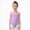A38-Light Purple, variant on Girls Camisole Dance Leotard with Ruched V-Neck,Sleeveless Ballet Bodysuit