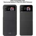 thumbnail image 2 of for Samsung Galaxy Z Flip 4 Case (2022) with Hinge Protection, Sandstone Texture, Hard PC + Soft TPU Hybrid Protective Case for Galaxy Z Flip4 5G - Black/Dark Grey, 2 of 7
