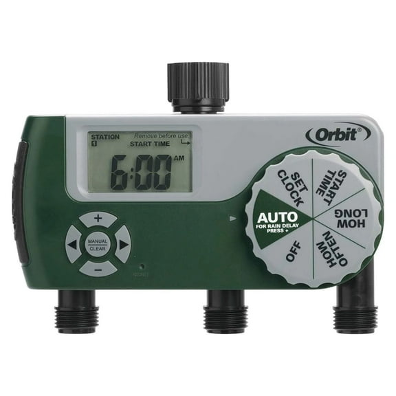Orbit 3-Outlet Programmable Hose Faucet Watering Timer