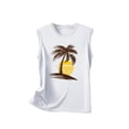 thumbnail image 5 of Wycnly Tank Top for Women Summer Tops for Women 2025 Summer Hawaiian Vacation Loose Comfy Tank Tops Fashion Coconut Tree Print Sleeveless Tops Girls Sleeveless Shirt, 5 of 5