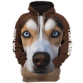 thumbnail image 4 of Lotusprinthandmade Siberian Husky Hoodie 3D (Lightweight) S-5XL Multicolor, 4 of 5