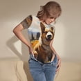 thumbnail image 3 of Kdxio Cute Corgi Sunflower for Women's Short-Sleeved Onesie Stylish Round Neck Pajamas Bodysuit Jumpsuit Nightwear-Small, 3 of 7