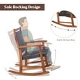 thumbnail image 6 of Gymax 3PCS Patio Rocking Chair & Table Set Outdoor Conversation Bistro Set, 6 of 10
