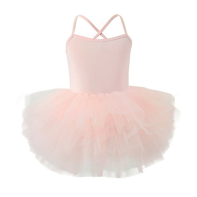 Robe de Ballet pour Fille 2-6 Ans Mode Professionnelle Enfants Robe de Fête Dansante Costume de Performance Robe de Princesse Robe de Mariage