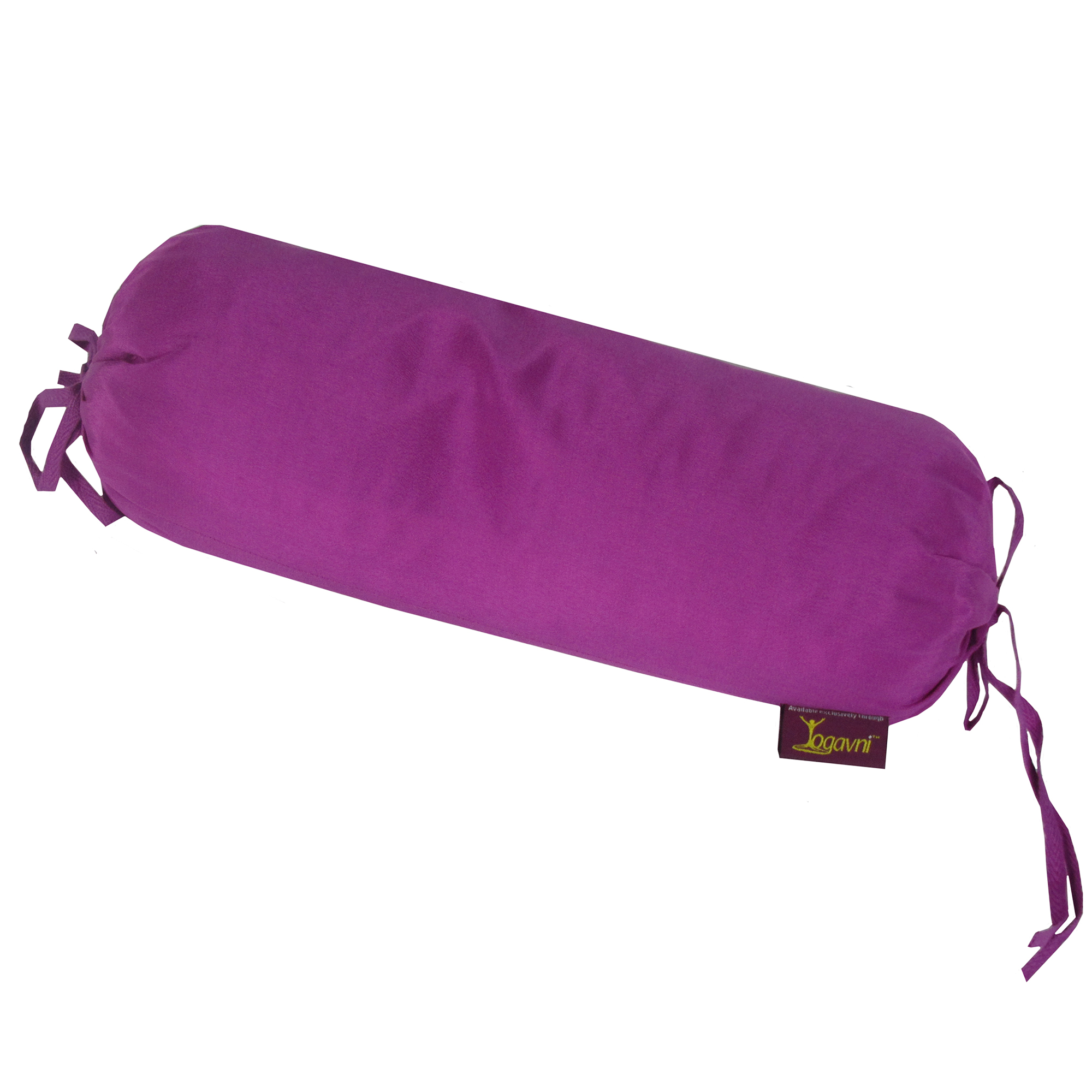 Deluxe Spa Soothing Silk Yoga Neck Pillow Filled with Buckwheat Hulls