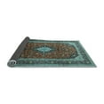 thumbnail image 2 of Ahgly Company Indoor Square Medallion Light Blue Traditional Area Rugs, 6' Square, 2 of 4