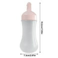 thumbnail image 1 of Ruiboury Sauce Bottle 350ML Squeezing Condiment Dispenser Plastic Empty Salad Bottle Pink 1Set, 1 of 6
