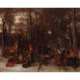 thumbnail image 3 of Eastman Johnson 24x20 Black Modern Framed Museum Art Print Titled - Tasting the Sugar (circa 1861-1866), 3 of 5