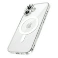 thumbnail image 2 of onn. iPhone 16 Plus Hard-Shell Clear Phone Case, Magsafe Compatible, Scratch Resistant, 2 of 5