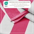 thumbnail image 2 of 100% Cotton Cabana Striped Oversized Beach & Pool Towels (35" x 70", Bright Pink), 2 of 6