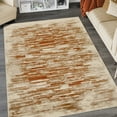 thumbnail image 5 of BNM Abstract Graphic Design Indoor Area Rug, 7' x 9', Rust, 5 of 6