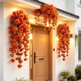 thumbnail image 5 of Leodye 1PCS Artificial Hanging Flowers, Realistic Faux Floral Wall Decor with Rattan for Indoor Home Scene Arrangement -29.52IN, 5 of 6