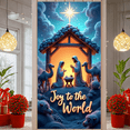 thumbnail image 6 of Sheep Star Christmas Banner Joy to the World Decorative Party Background, 6 of 9