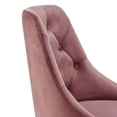 thumbnail image 6 of Modway Distinct Tufted Swivel Performance Velvet Office Chair in Gold Dusty Rose, 6 of 9