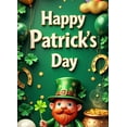 thumbnail image 5 of LUUFILx St Patricks Day Backdrop Banner Leprechaun Party Decor Lucky Charm Rainbow Background Holiday Decorations Balloons Props Celebration Gold Coins, 5 of 9